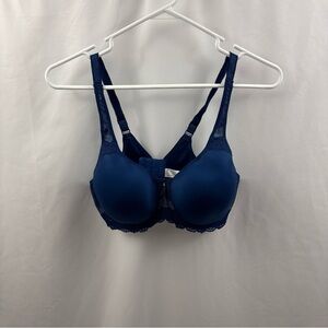 Wacoal Basic Benefits Bra Full Coverage Contour Underwire 853290 Blue Size 36D